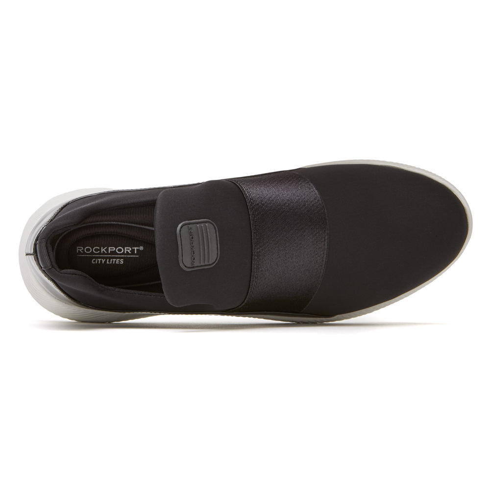 Rockport Womens City Lites Robyne - Slip-On Black - FQE972816